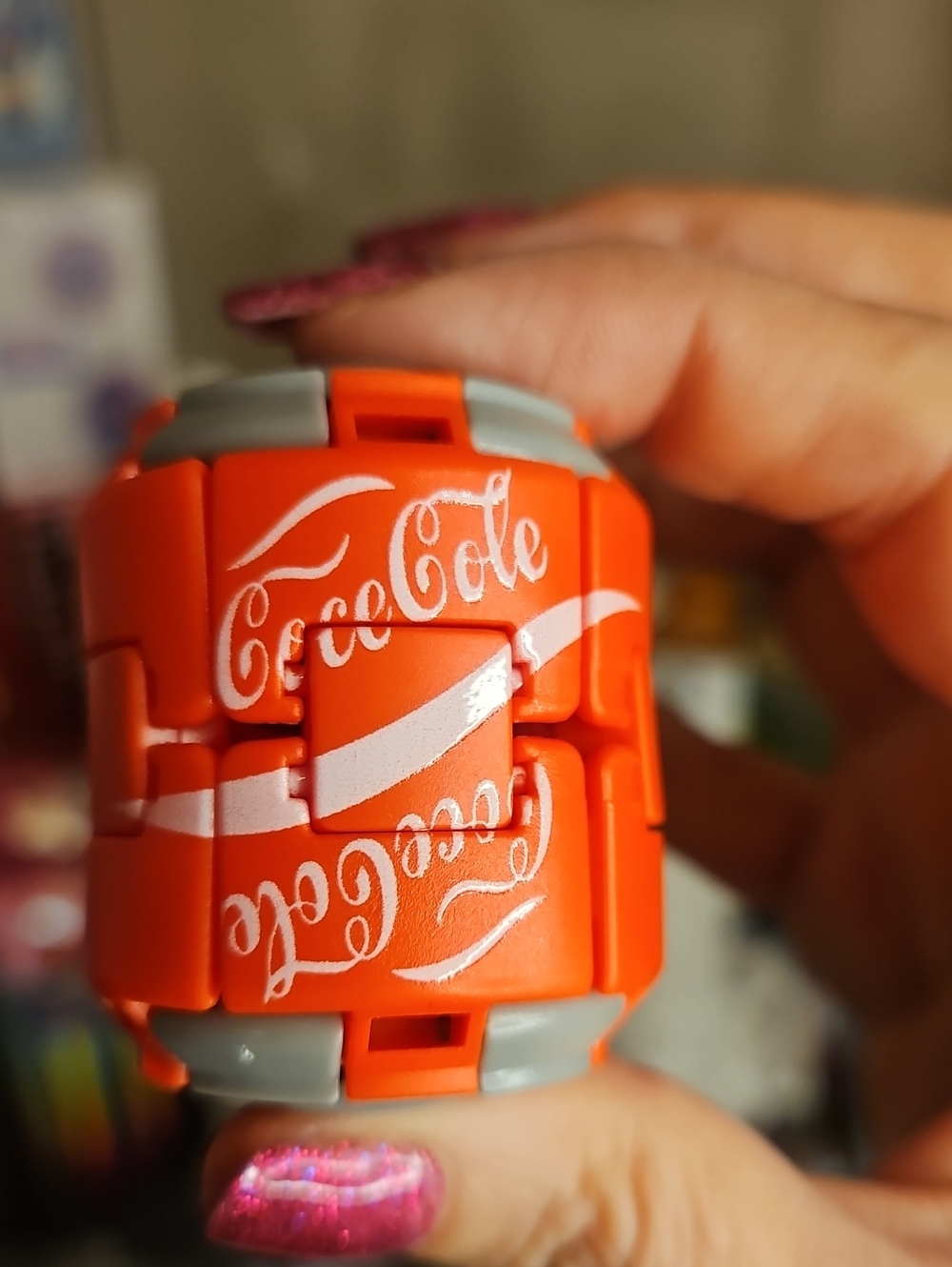 Coca Cola Red and White Spinning Fidget